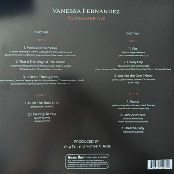 Vanessa Fernandez - Remember Me (2LP, 45RPM) - AudioSoundMusic