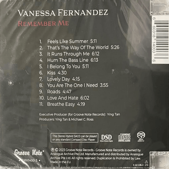 Vanessa Fernandez - Remember Me (Hybrid SACD) - AudioSoundMusic