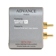  ADVANCE PARIS WTX-700 - Audio wireless receiver, aptX HD and built-in external TI DAC - AudioSoundMusic