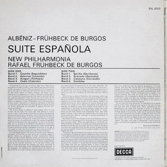 Albeniz - Suite Espanola - Fruhbeck De Burgos - AudioSoundMusic