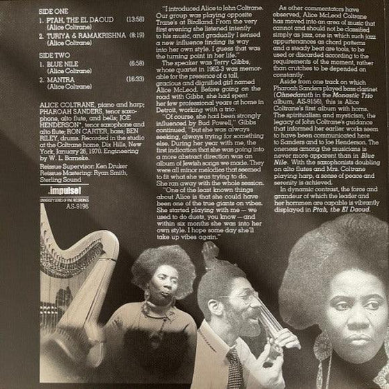 Alice Coltrane featuring Pharoah Sanders and Joe Henderson – Ptah, The El Daoud - AudioSoundMusic