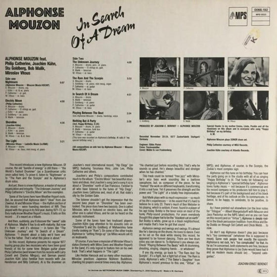 Alphonse Mouzon - In Search Of A Dream - AudioSoundMusic