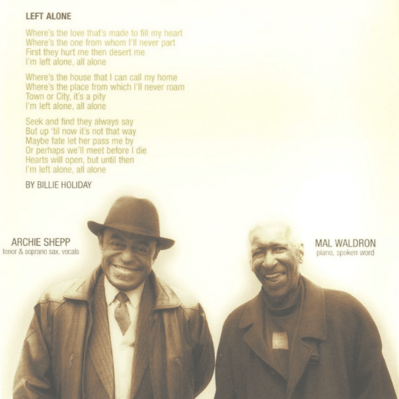 Archie Shepp & Mal Waldron - Left Alone Revisited (2LP) - AudioSoundMusic