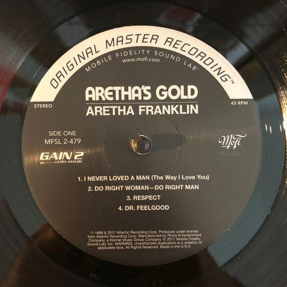 Aretha Franklin – Aretha's Gold (2LP, 45RPM, Ultra Analog, Half-speed Mastering) - AudioSoundMusic