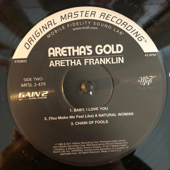 Aretha Franklin – Aretha's Gold (2LP, 45RPM, Ultra Analog, Half-speed Mastering) - AudioSoundMusic