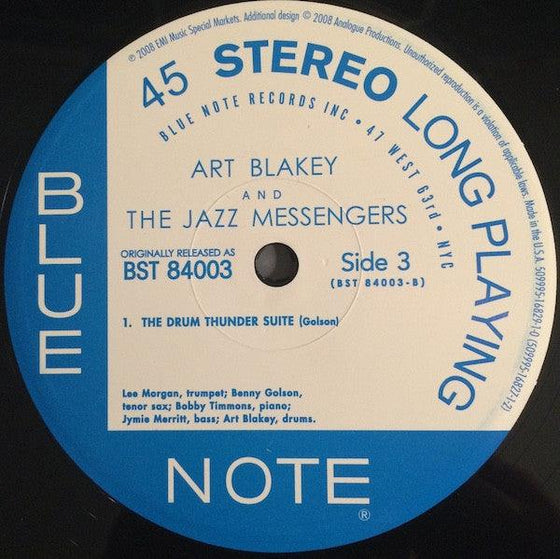 Art Blakey And The Jazz Messengers – Moanin' (2LP, 45RPM) - AudioSoundMusic