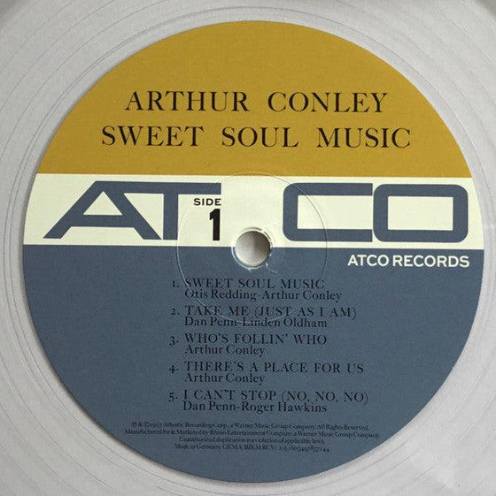 Arthur Conley – Sweet Soul Music (Mono, Clear vinyl) - AudioSoundMusic