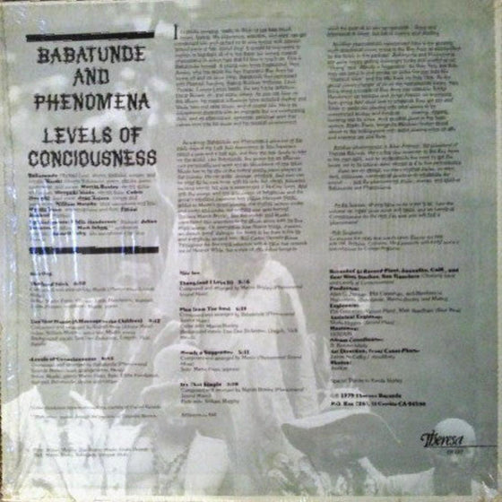 Babatunde & Phenomena - Levels Of Consciousness - AudioSoundMusic