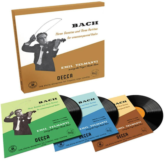 Bach - Three Sonatas and Three Partitas For Unaccompanied Violin - Emil Talmanyi (3LP, Box set, Mono) - AudioSoundMusic