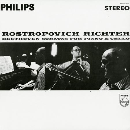 Beethoven - Sonatas For Piano and Cello - Mstislav Rostropovich and Sviatoslav Richter (2LP) - AudioSoundMusic