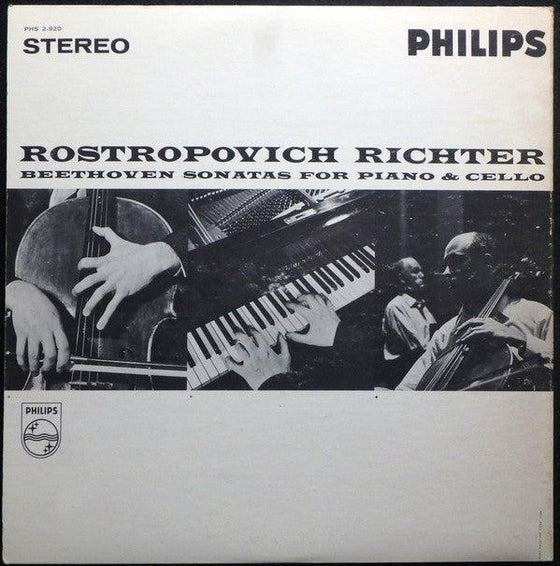 Beethoven - Sonatas For Piano and Cello - Mstislav Rostropovich and Sviatoslav Richter (2LP) - AudioSoundMusic