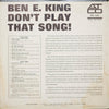 Ben E. King - Don't Play That Song (Mono, Clear vinyl) - AudioSoundMusic