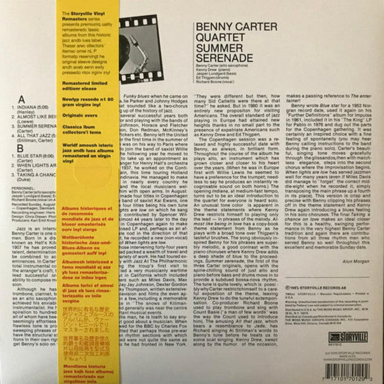 Benny Carter Quartet - Summer Serenade - AudioSoundMusic