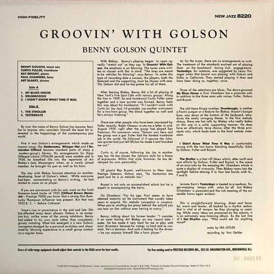 Benny Golson - Groovin' with Golson - AudioSoundMusic