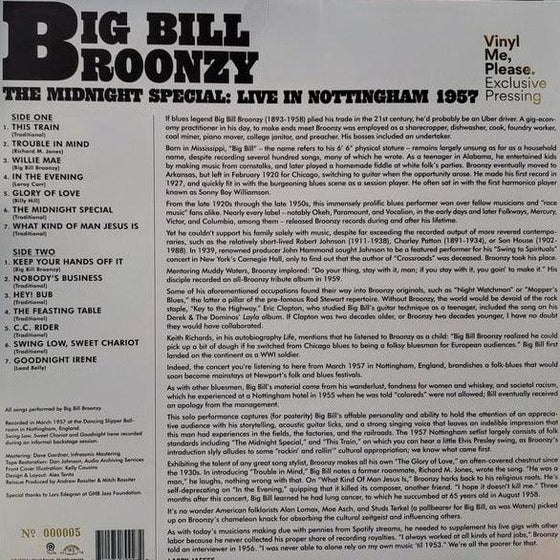 Big Bill Broonzy - The Midnight Special: Live In Nottingham 1957 - AudioSoundMusic