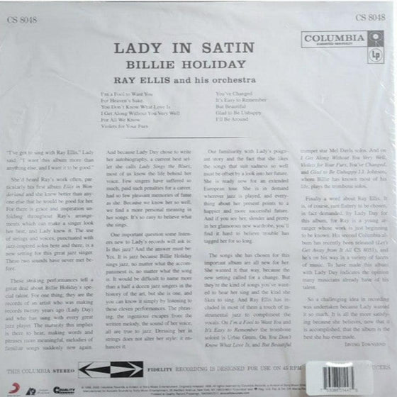 Billie Holiday - Lady In Satin (2LP, 45RPM) - AudioSoundMusic