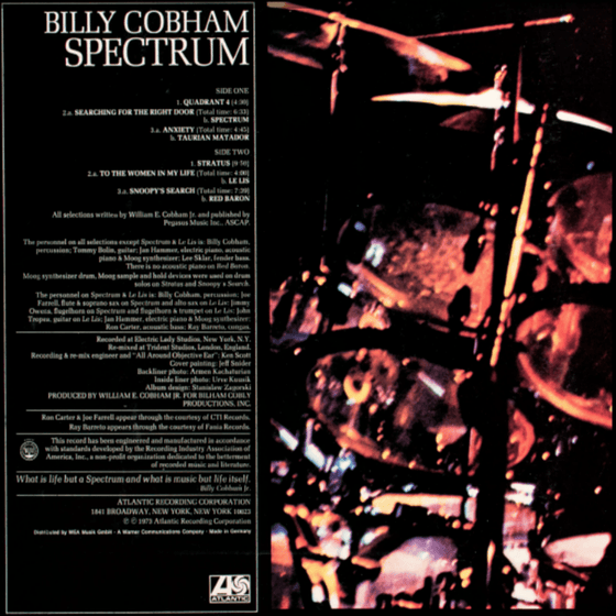 Billy Cobham - Spectrum (Translucent Red vinyl) - AudioSoundMusic