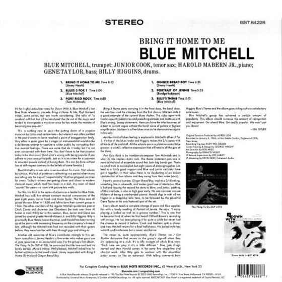 Blue Mitchell – Bring It Home To Me - AudioSoundMusic