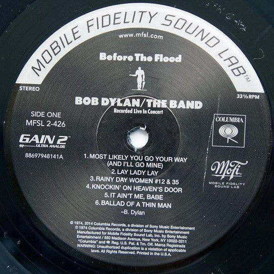 Bob Dylan & The Band – Before The Flood (2LP, 45RPM, Ultra Analog, Half-speed Mastering) - AudioSoundMusic