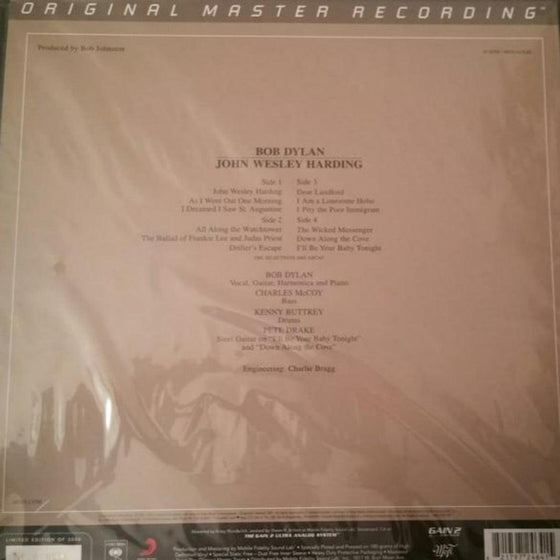 Bob Dylan - John Wesley Harding (2LP, Mono, Ultra Analog, Half-speed Mastering, 45 RPM, unsealed) - AudioSoundMusic