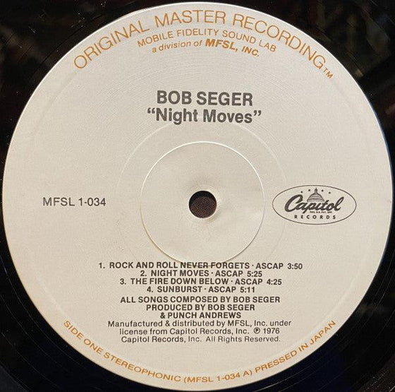 Bob Seger And The Silver Bullet Band – Night Moves (Half-speed Mastering) - AudioSoundMusic