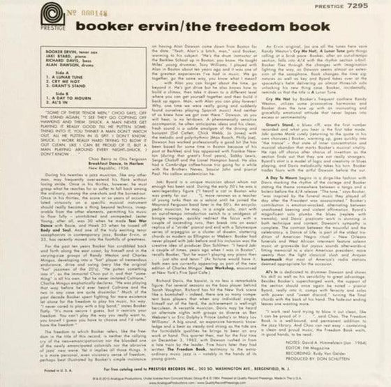 Booker Ervin - The Freedom Book - AudioSoundMusic