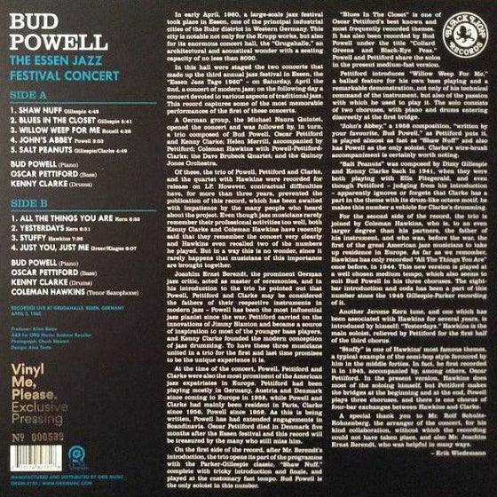 Bud Powell - The Essen Jazz Festival Concert - AudioSoundMusic