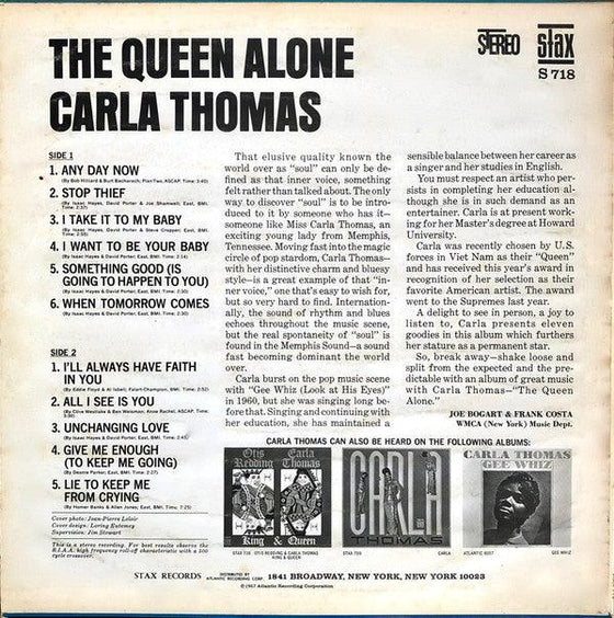 Carla Thomas - The Queen Alone - AudioSoundMusic