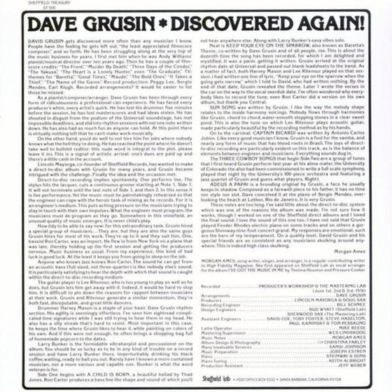 Dave Grusin – Discovered Again! - AudioSoundMusic