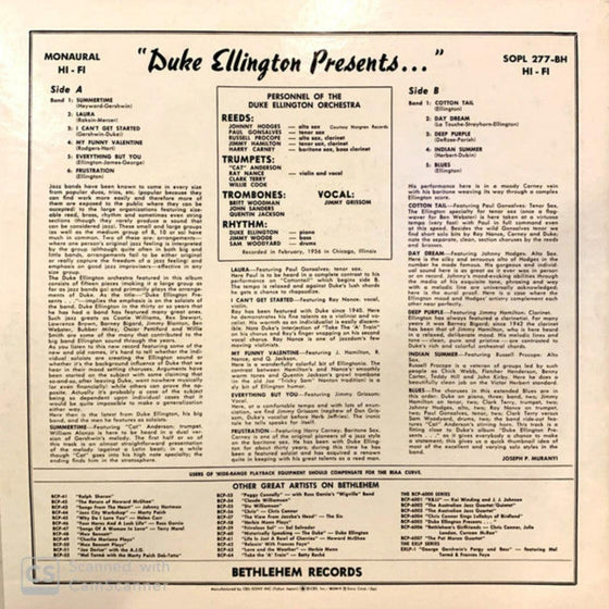 Duke Ellington - Duke Ellington Presents (Mono, DMM) - AudioSoundMusic