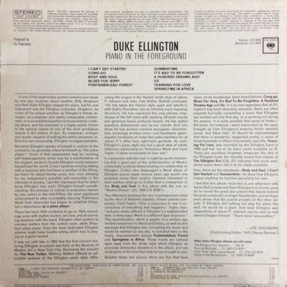 Duke Ellington – Piano In The Foreground (200g) - AudioSoundMusic