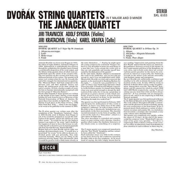 Dvořák - String Quartets op.96 & op.34 - Janácek Quartet - AudioSoundMusic