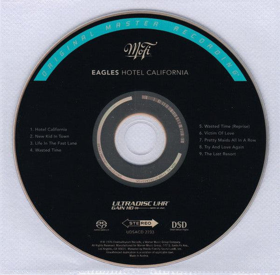 Eagles - Hotel California (Hybrid SACD, Ultradisc UHR) - AudioSoundMusic