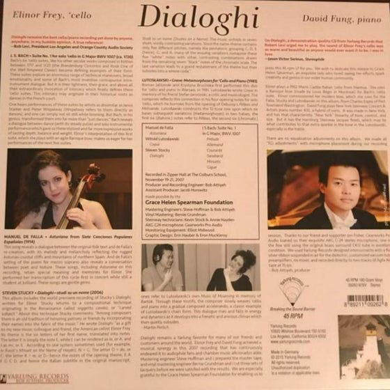 Elinor Frey & David Fung - Dialoghi - Bach, de Falla, ... (45RPM) - AudioSoundMusic