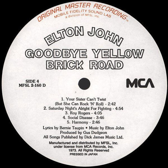 Elton John – Goodbye Yellow Brick Road (2LP, Half-speed Mastering, SuperVinyl) - AudioSoundMusic