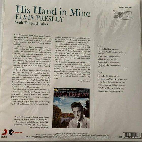 Elvis Presley - His Hand In Mine (White & Silver Swirl Vinyl) - AudioSoundMusic