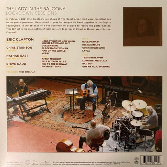 Eric Clapton – The Lady In The Balcony - Lockdown Sessions (2LP, Translucent Yellow vinyl) - AudioSoundMusic