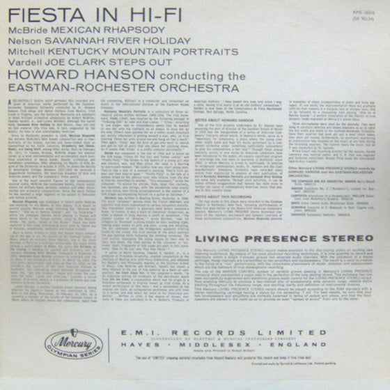 Fiesta in Hi-Fi - Howard Hanson & The Eastman-Rochester Orchestra (Half-Speed Mastering) - AudioSoundMusic