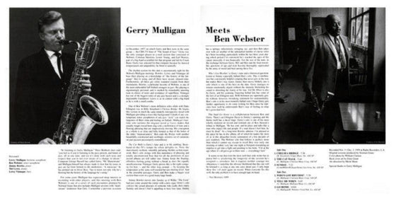 Gerry Mulligan meets Ben Webster (200g, Half-speed Mastering) - AudioSoundMusic