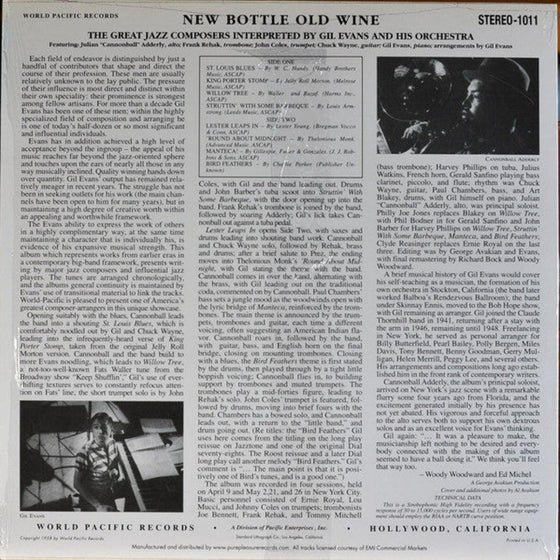 Gil Evans - New Bottle Old Wine (Pure Pleasure) - AudioSoundMusic