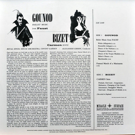 Gounod - Faust & Ballet Music – Bizet - Carmen & Suite - Alexander Gibson - AudioSoundMusic