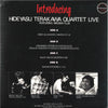 Hideyasu Terakawa Quartet - Introducing Hideyasu Terakawa Quartet Live Featuring Hiroshi Fujii (2LP, 45RPM) - AudioSoundMusic