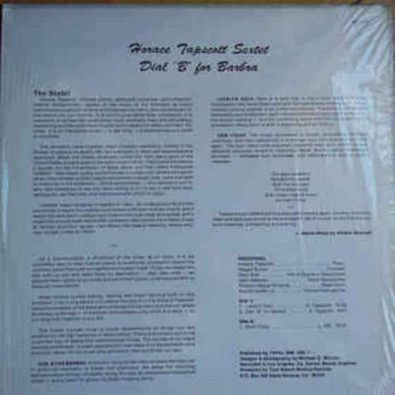 Horace Tapscott - Dial ‘B’ For Barbra (2 LPs) - AudioSoundMusic