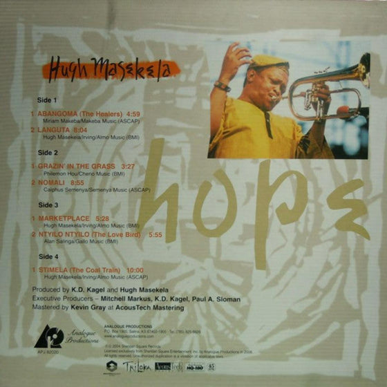 Hugh Masekela - Hope (2LP, 45RPM, unsealed) - AudioSoundMusic