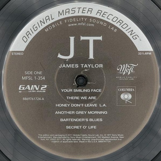 James Taylor – JT (Ultra Analog, Half-speed Mastering) - AudioSoundMusic