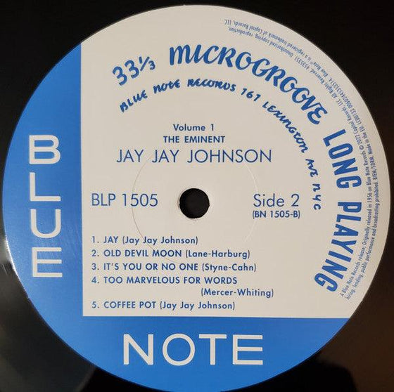 Jay Jay Johnson – The Eminent Jay Jay Johnson Volume 1 (Mono) - AudioSoundMusic