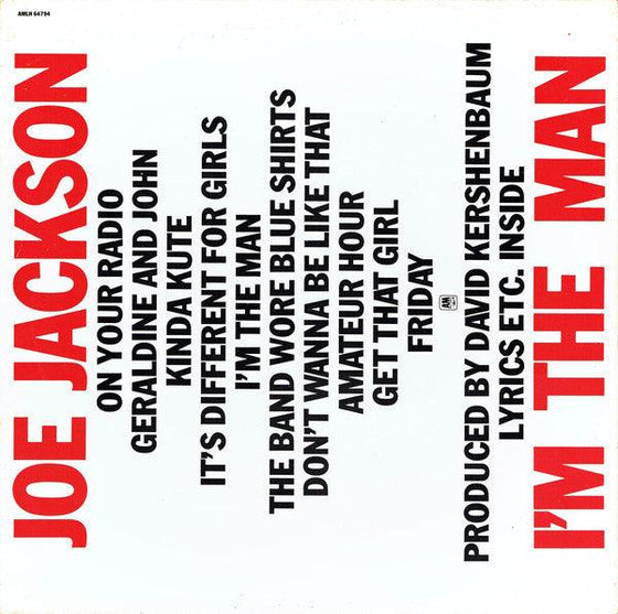 Joe Jackson - I'm The Man - AudioSoundMusic