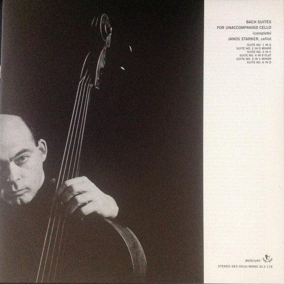 Johann Sebastian Bach - Suites 1-6 for solo Cello - Janos Starker (3LP, Box set) - AudioSoundMusic