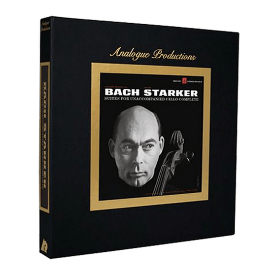 Johann Sebastian Bach - Suites 1-6 for solo Cello - Janos Starker (6LP, Box set, 45RPM) - AudioSoundMusic