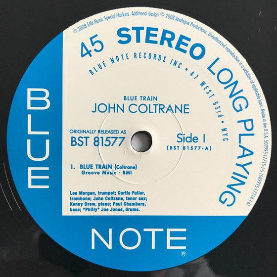 John Coltrane – Blue Train (2LP, 45RPM, 200g) - AudioSoundMusic